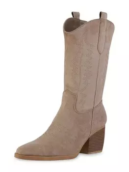 Сапоги VAN HILL Cowboystiefel Harper, цвет Khaki Velours
