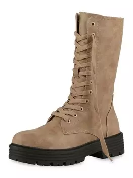 Сапоги VAN HILL Plateau Aurora, цвет tan