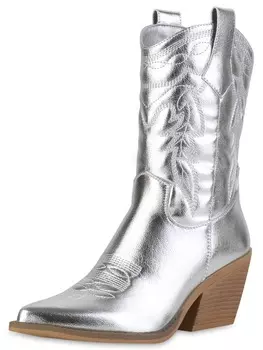 Сапоги VAN HILL, серебряный
