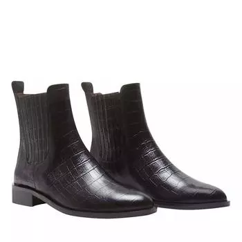 Сапоги vendme chey calfskin leather chelsea boots croco Isabel Bernard, черный