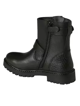 Сапоги vertbaudet Leder-Boots, черный