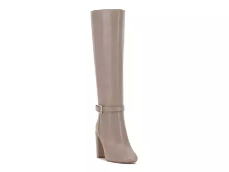 Сапоги Vince Camuto Joanel Wide Calf, коричневые, ласточкин хвост
