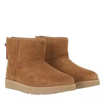 Сапоги w classic mini logo zip Ugg, коричневый