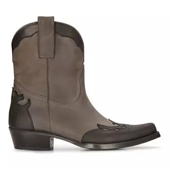 Сапоги вестерн из кожи кубинские ковбойские винклпикеры классические остроконечные Infinity Leather, черный