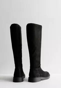 Сапоги WIDE FIT ZIPPED KNEE HIGH New Look, черный