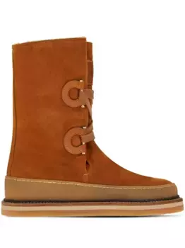 Сапоги Winter Ferragamo, коричневый
