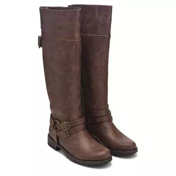 Сапоги выше колена для широких икр Xoxo, dark chocolate