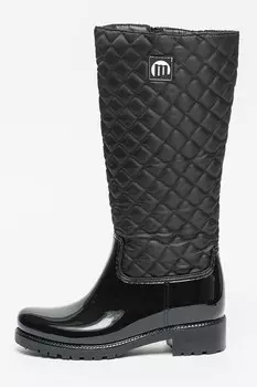 Сапоги выше колена со стегаными деталями Mtng, черный