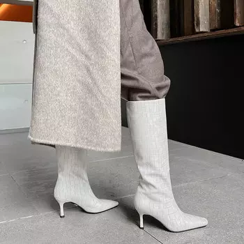 Сапоги женские Aiqinisha, белый