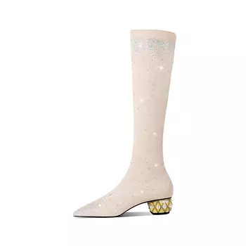 Сапоги женские белый Hoov