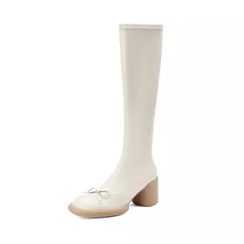 Сапоги женские бежевый Zi Xiao