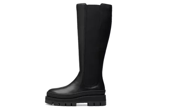 Сапоги женские черные Clarks