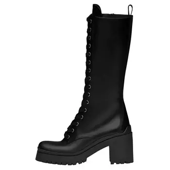 Сапоги женские черные Miu Miu
