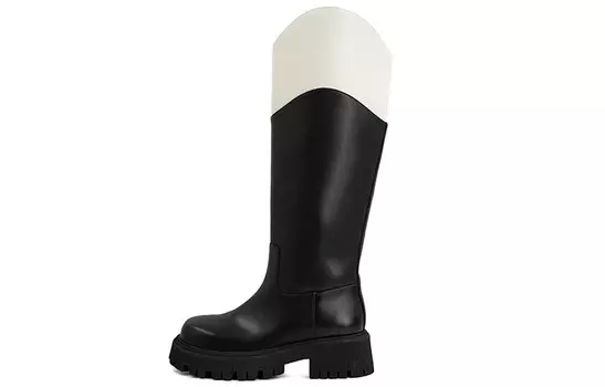 Сапоги женские черный/белый Cicifor