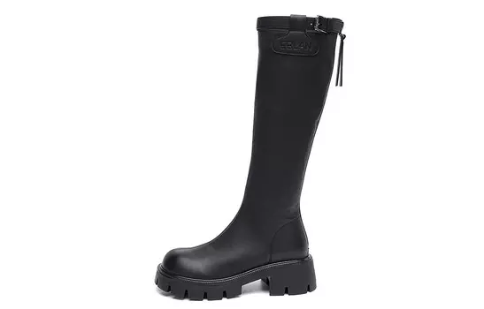 Сапоги женские черный Eblan