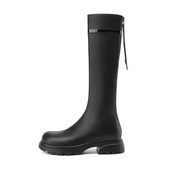 Сапоги женские черный/коричневый Josiny