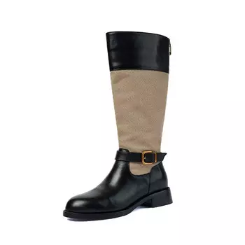 Сапоги женские черный Mo Lin