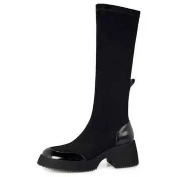 Сапоги женские черный Mo Lin