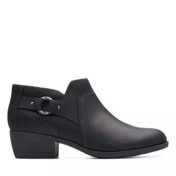 Сапоги женские Clarks, цвет black oily leather