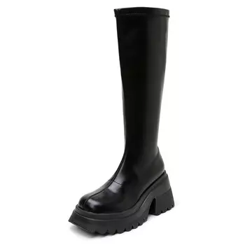 Сапоги женские Help, цвет Black Fleece-Lined