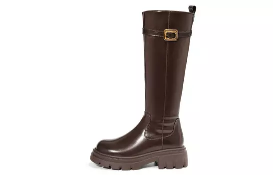 Сапоги женские коричневый Eblan