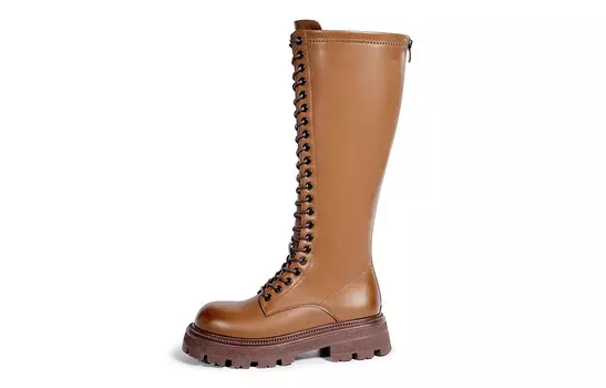 Сапоги женские коричневый Eblan