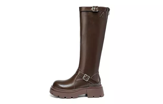 Сапоги женские коричневый Eblan