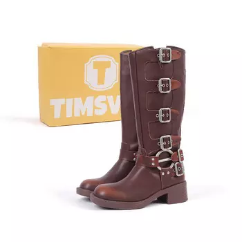 Сапоги женские коричневый Timsvol