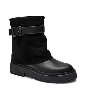 Сапоги женские Liu Jo кожаные с пряжкой, черный