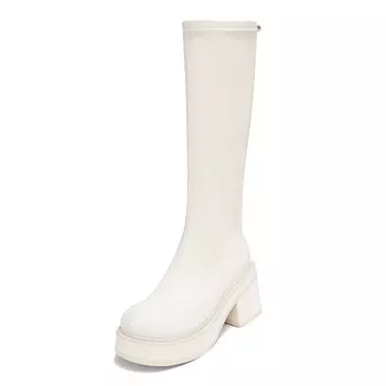 Сапоги женские Mo Lin, белый