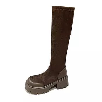 Сапоги женские Mxgm, коричневый