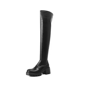 Сапоги женские Pvaj, цвет Suede black