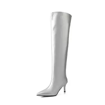 Сапоги женские Pvaj, серебряный