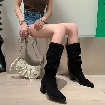 Сапоги женские Pwpj, черный