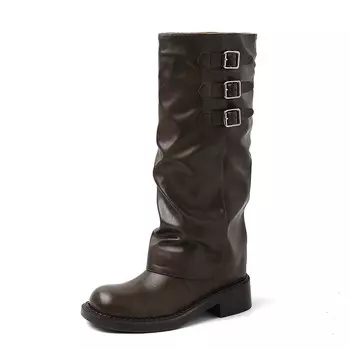 Сапоги женские Pwpj, коричневый