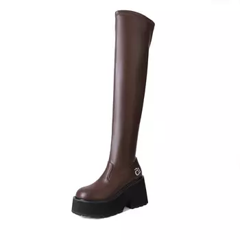 Сапоги женские Pwpj, коричневый