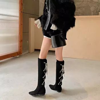 Сапоги женские Zi Xiao, хаки