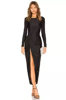 Сара макси платье с рюшами Superdown, черный