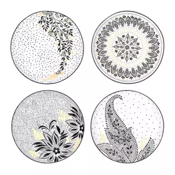 Sara-Miller Artisanne Portmeirion Набор десертных тарелок, 4 шт., разноцветный