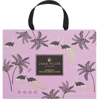 Sara Miller Savannah Handbag Discovery Set с кремом для рук 50 мл и блеском для губ Sara Miller Beauty