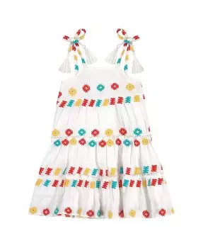 Сарафан Bella с завязками на плечах Mer St. Barth для девочек - Little Kid, Big Kid, мультиколор