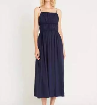 Сарафан цвета морской волны Luxely, темно-синий