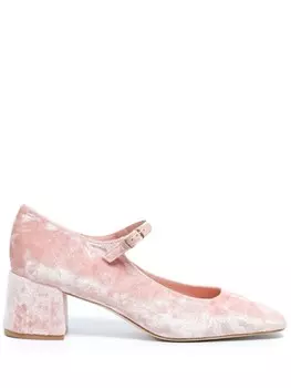 Sarah Chofakian бархатные туфли Wendell Castle 45, розовый