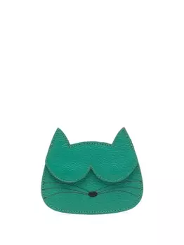 Sarah Chofakian картхолдер в форме кота, зеленый
