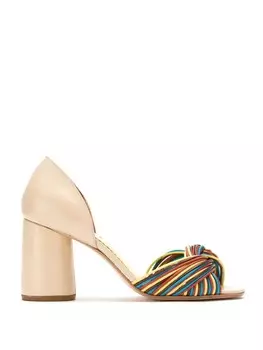 Sarah Chofakian кожаные туфли-лодочки, нейтральный цвет