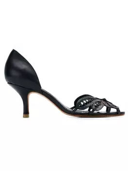 Sarah Chofakian leather pumps, черный