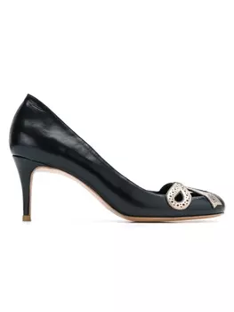 Sarah Chofakian leather pumps, синий