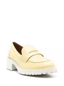 Sarah Chofakian лоферы Ully 50 с закругленным носком, зеленый