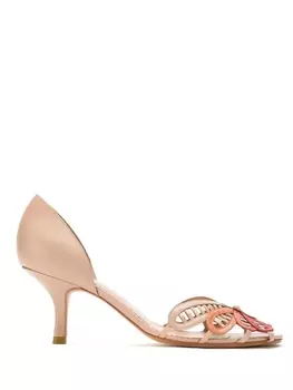 Sarah Chofakian Quero Quero leather pumps, нейтральный цвет