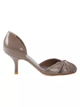 Sarah Chofakian round-toe pumps, серый